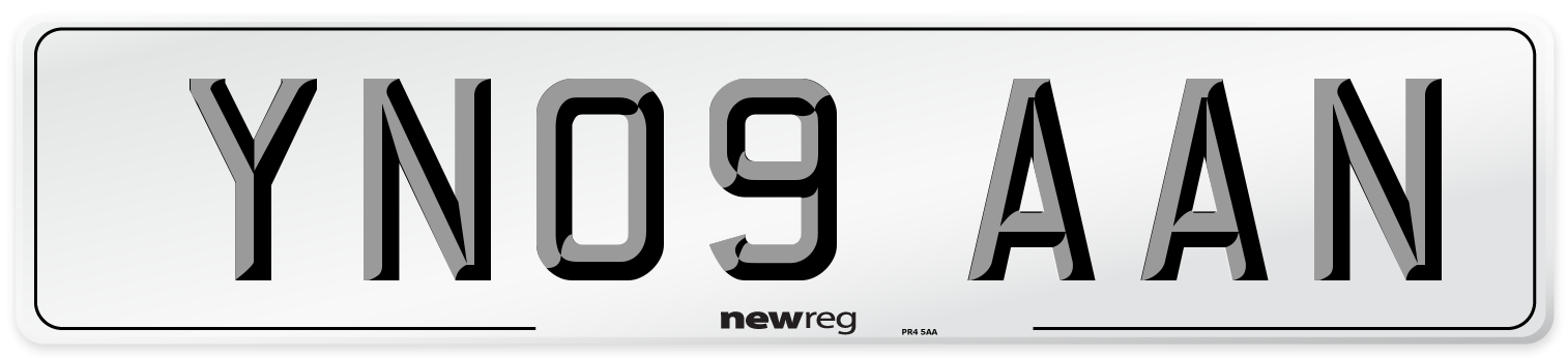 YN09 AAN Number Plate from New Reg